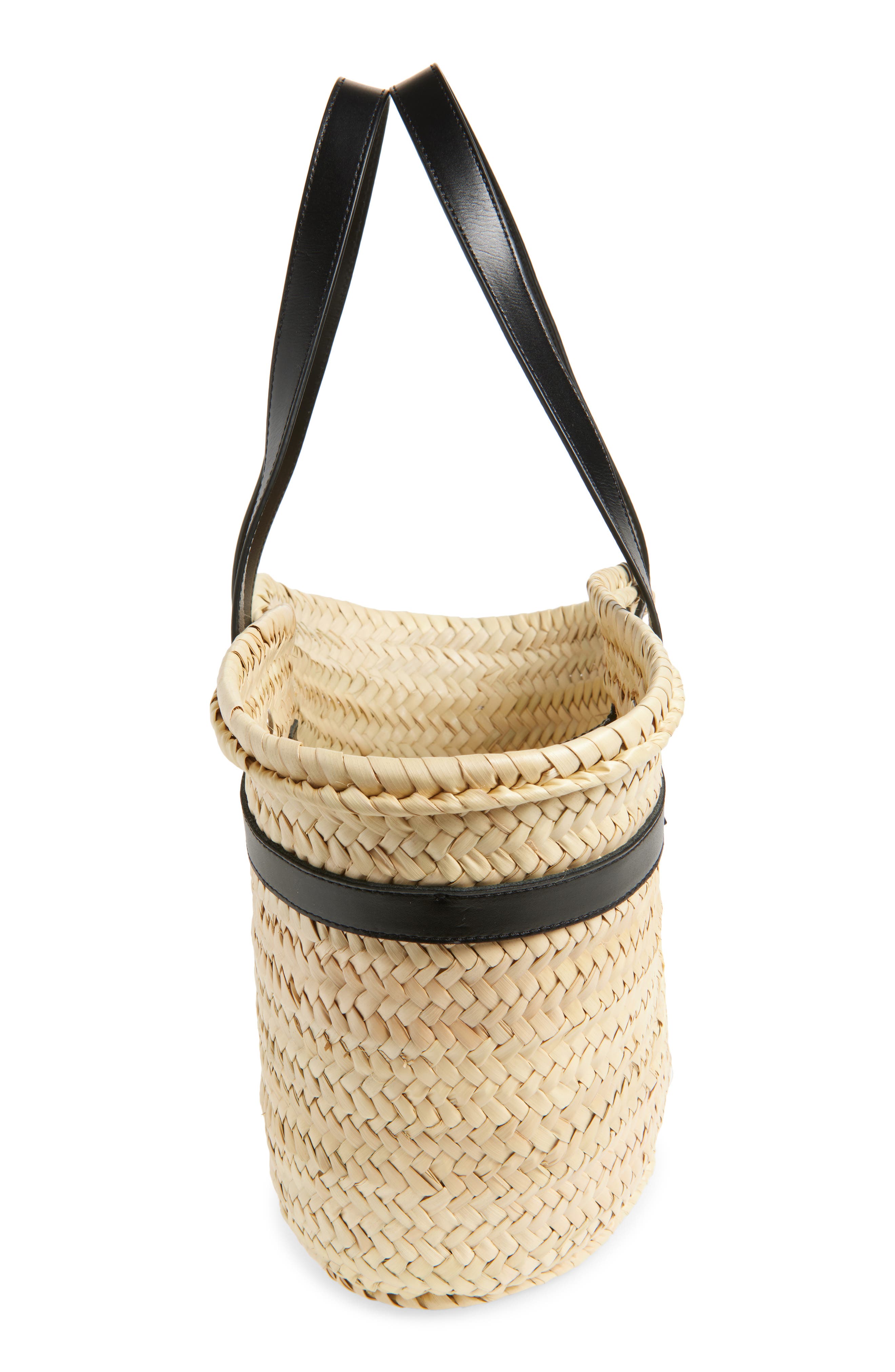 Coperni Woven Raffia Bucket Tote, Alternate, color, Beige