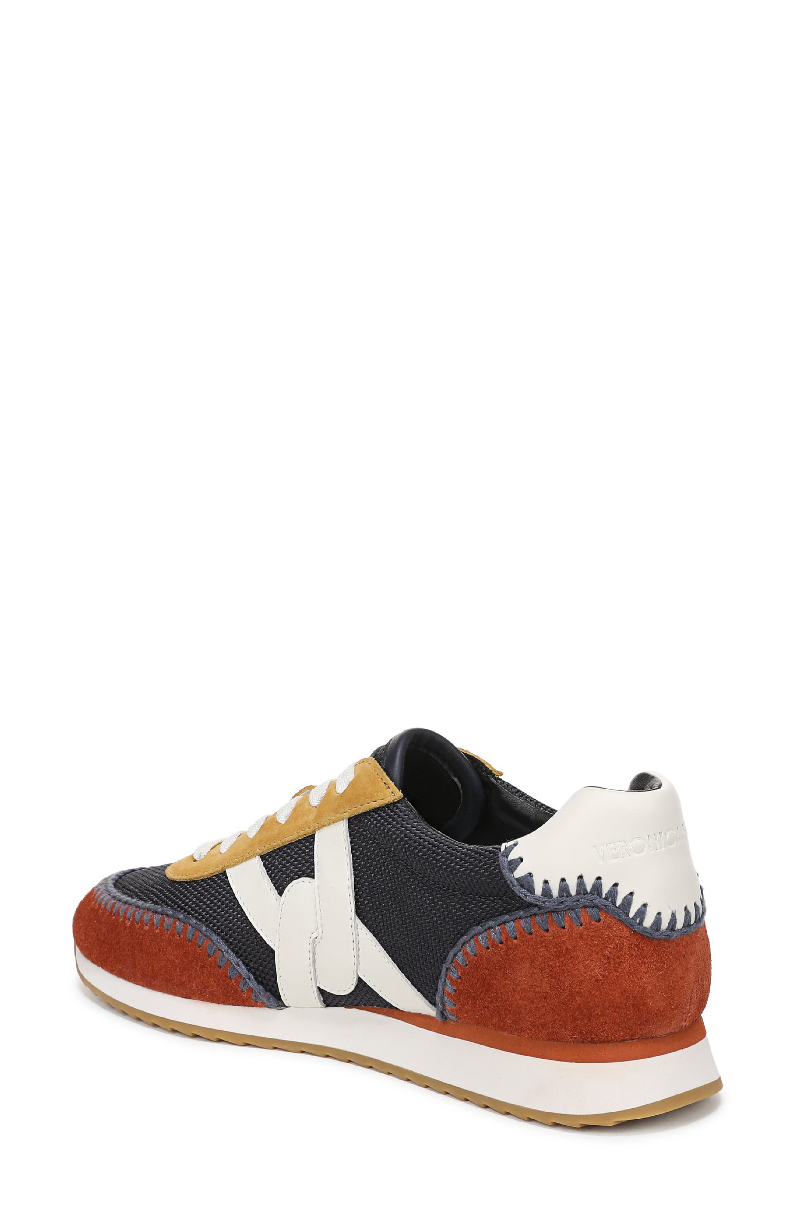 Penrose Slip-On Sneaker, Alternate, color, NAVY/ RUST SUEDE