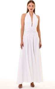 NICHOLAS Arella Halter Neck Dress