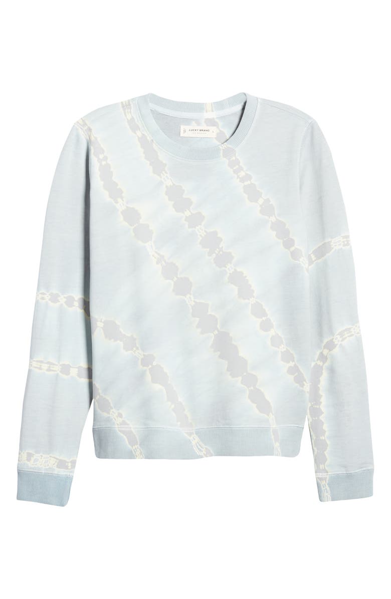 Lucky Brand Tie Dye Cotton Sweatshirt, Alternate, color, 