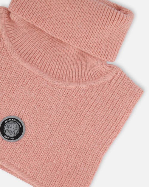 Deux Par Deux Turtleneck Neckwarmer In Pink