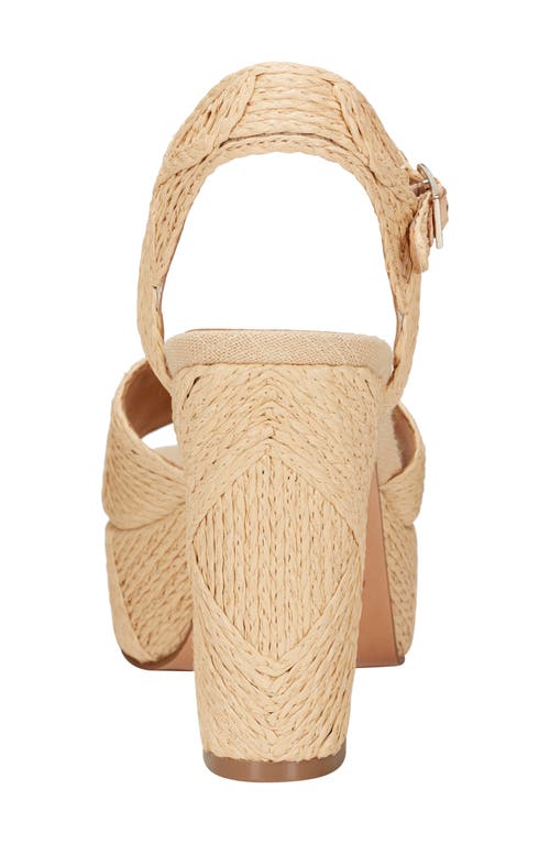 Marc Fisher Ltd Calyn 2 Platform Sandal In Light Natural