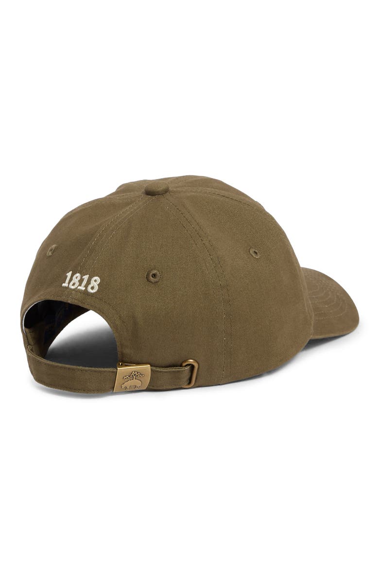 Logo Cotton Baseball Cap, Alternate, color, OLIVE/ RED