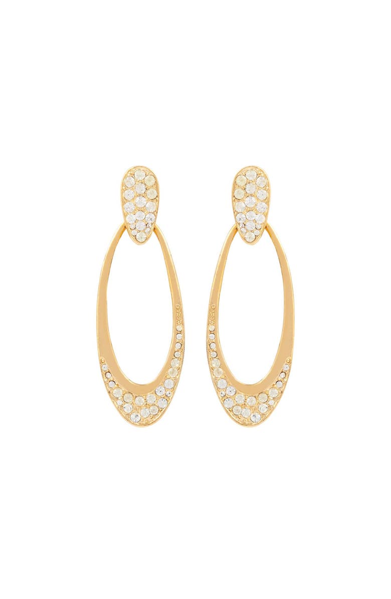 Susan Caplan 1990s Vintage Dramatic Oval Clip-On Earrings, Main, color, Dramatic Oval