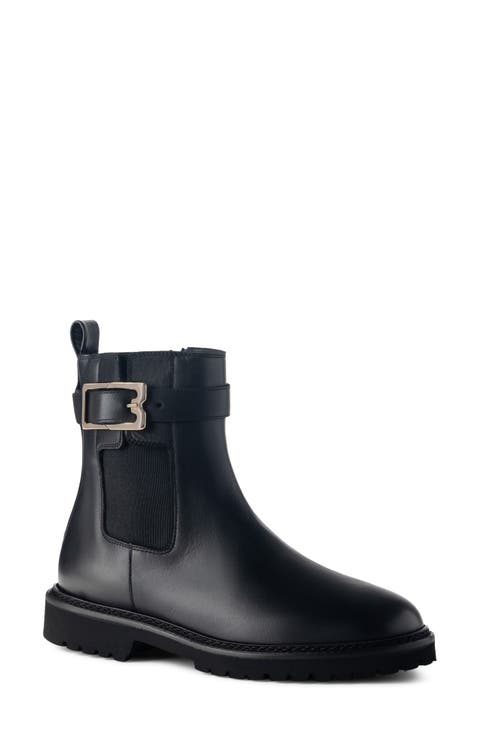 Moneta Leather Ankle Bootie