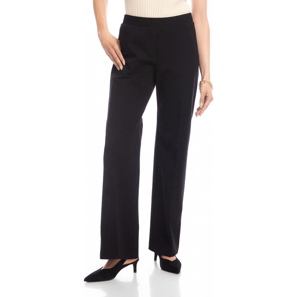 Karen Kane Emily Straight Leg Pants In Black
