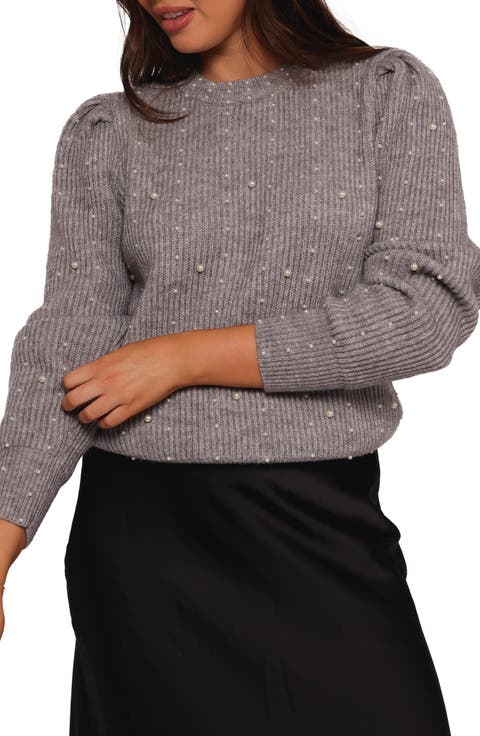 Makena Faux Pearl Sweater