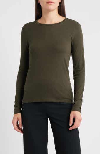 Eileen Fisher Stretch Organic Cotton Blend T-Shirt