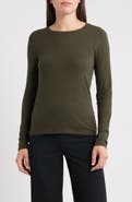 Eileen Fisher Stretch Organic Cotton Blend T-Shirt