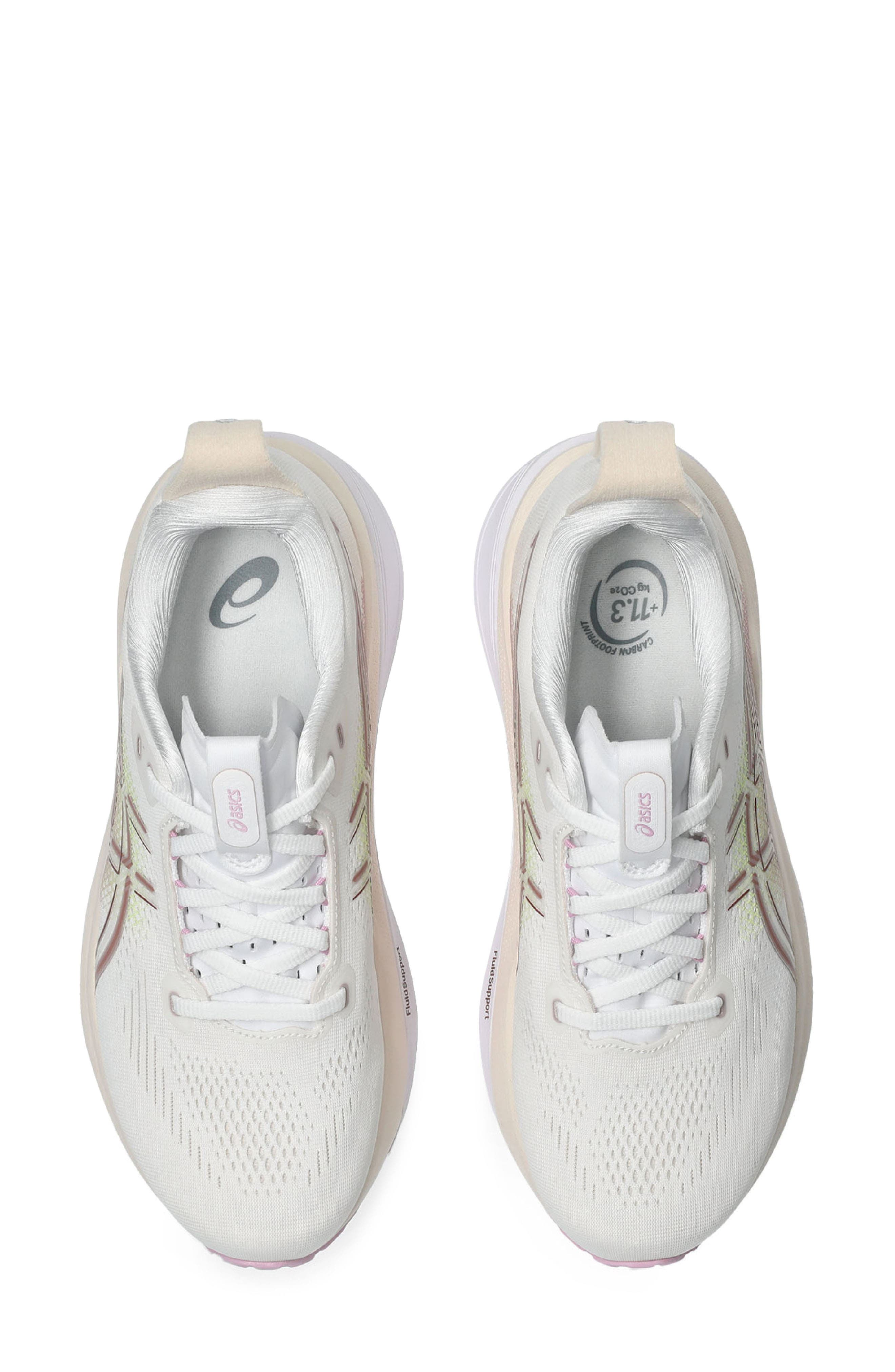 GEL-KAYANO 33 Platinum Running Shoe, Alternate, color, WHITE/HAZY LILAC