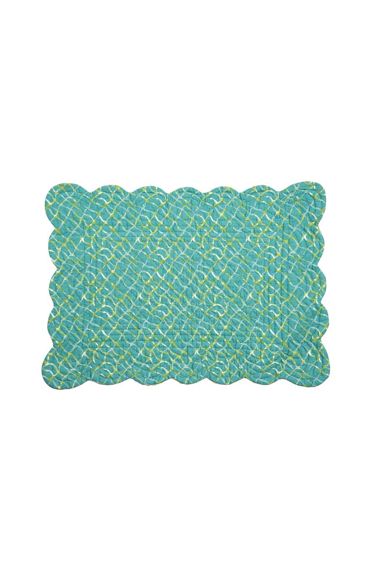 Paradise Sound Placemats, Set of 6, Alternate, color, Blue