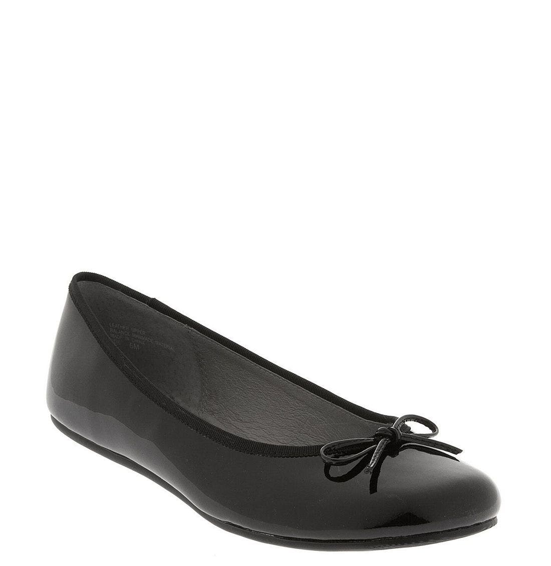 BP. 'Edie' Leather Ballet Flat, Main, color, 
