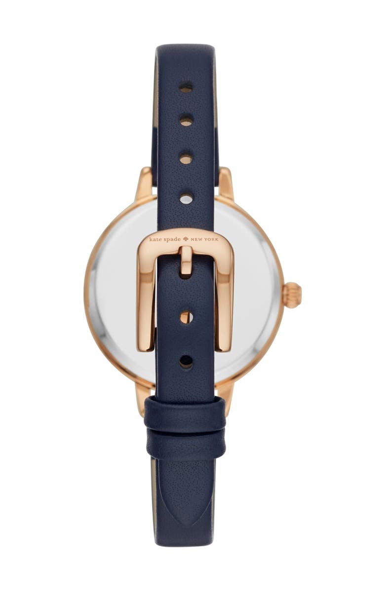 Kate Spade New York women's metro leather strap watch, 30mm, Alternate, color, 