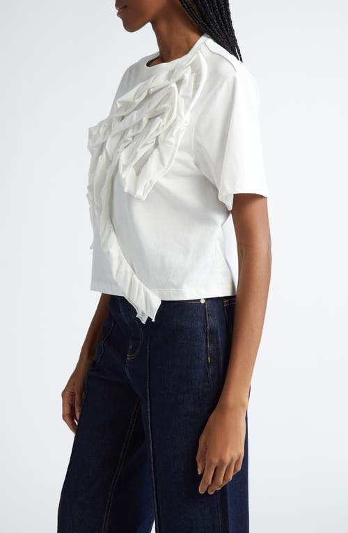 Ulla Johnson Aris Ruffle Cotton Top In Pristine
