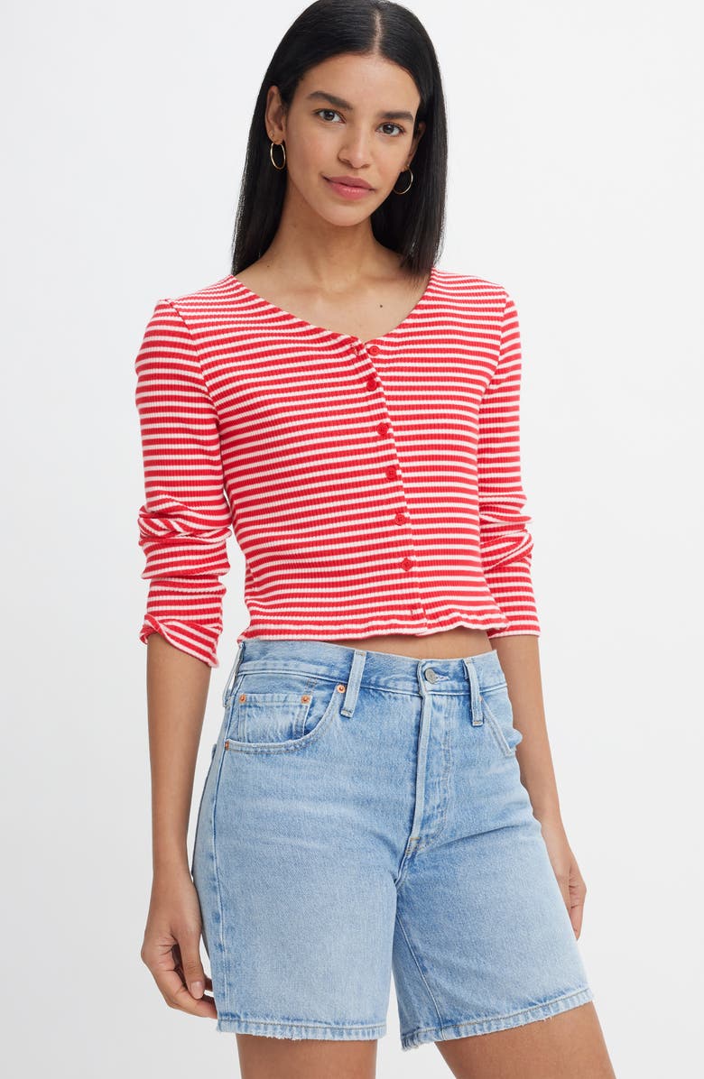 Levi's<sup>®</sup> 501<sup>®</sup> High Waist Mid Thigh Denim Shorts, Alternate, color, Ojai Luxor Last Short