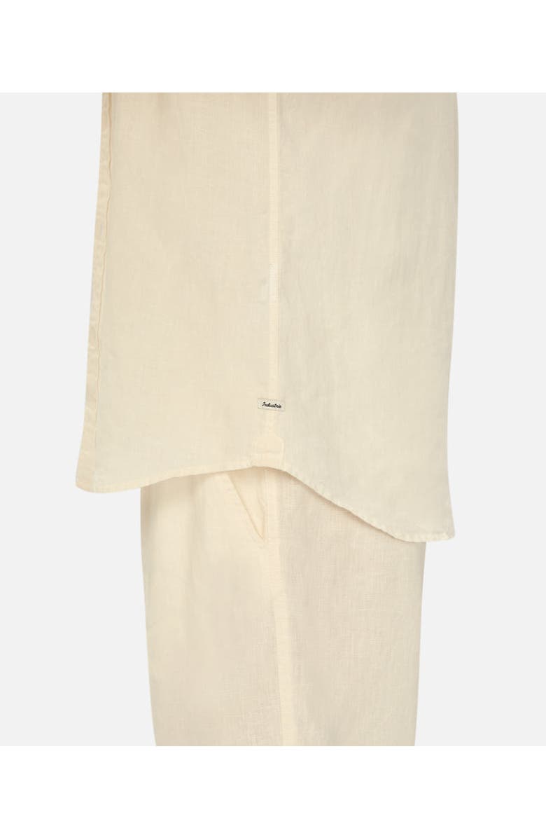 Industrie Australia The Tennyson Linen Blend Long Sleeve Shirt, Alternate, color, New Cream Yd