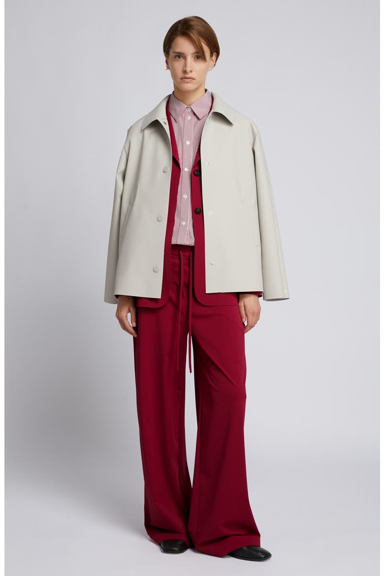 Agoraio Tie Waist Wide Leg Pants, Alternate, color, DARK RED