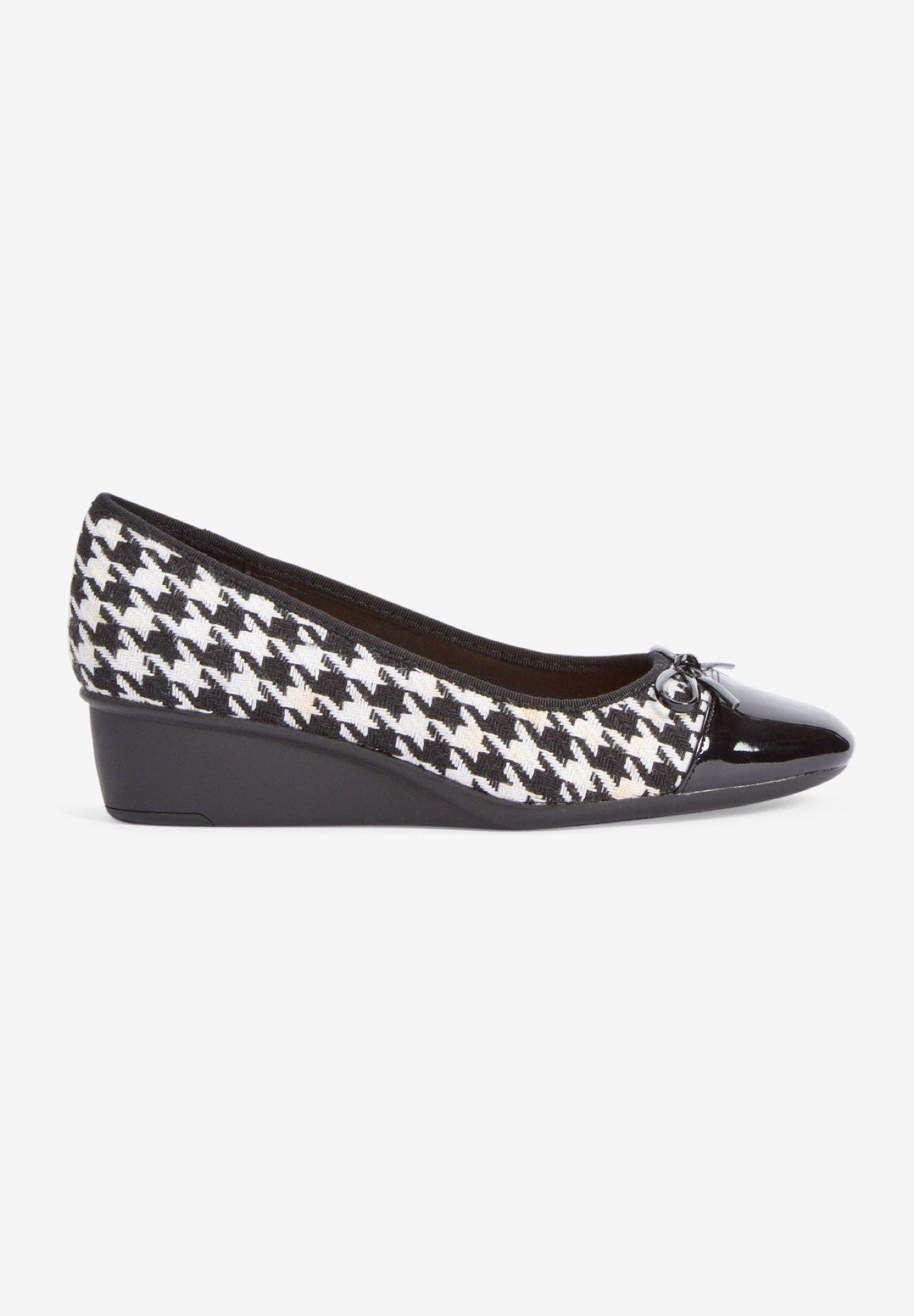 The Jade Slip On Wedge, Alternate, color, HOUNDSTOOTH