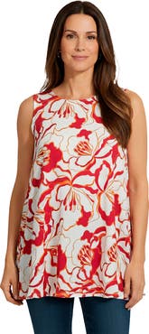 Jessica London Stretch Knit Sleeveless Swing Tunic