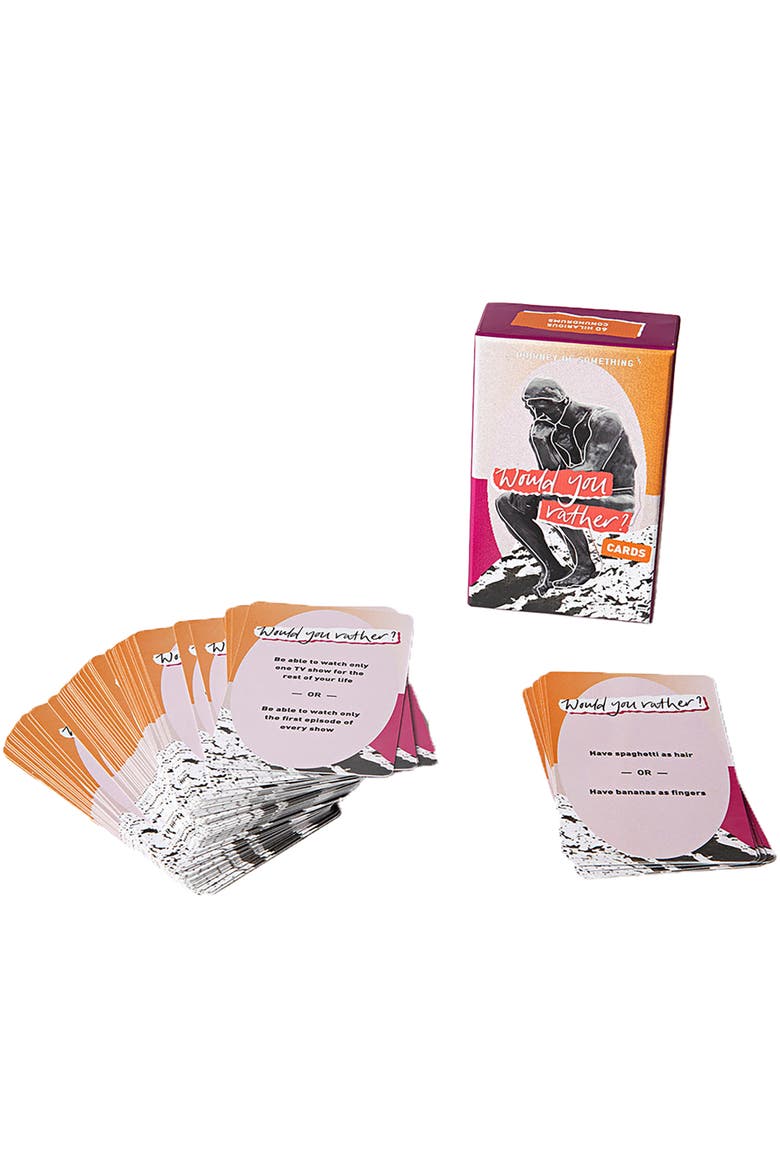 Would You Rather Cards, Party Game, 60 Funny Conundrums, Alternate, color, Multicolored