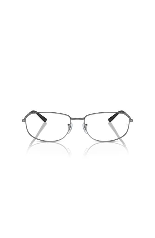 Ray Ban Ray-ban 56mm Irregular Optical Glasses In Gray