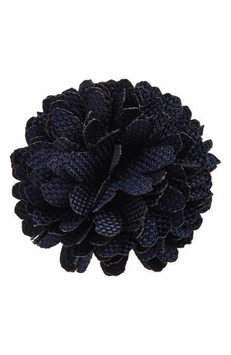 CONSTRUCT Checkerboard Floral Lapel Pin