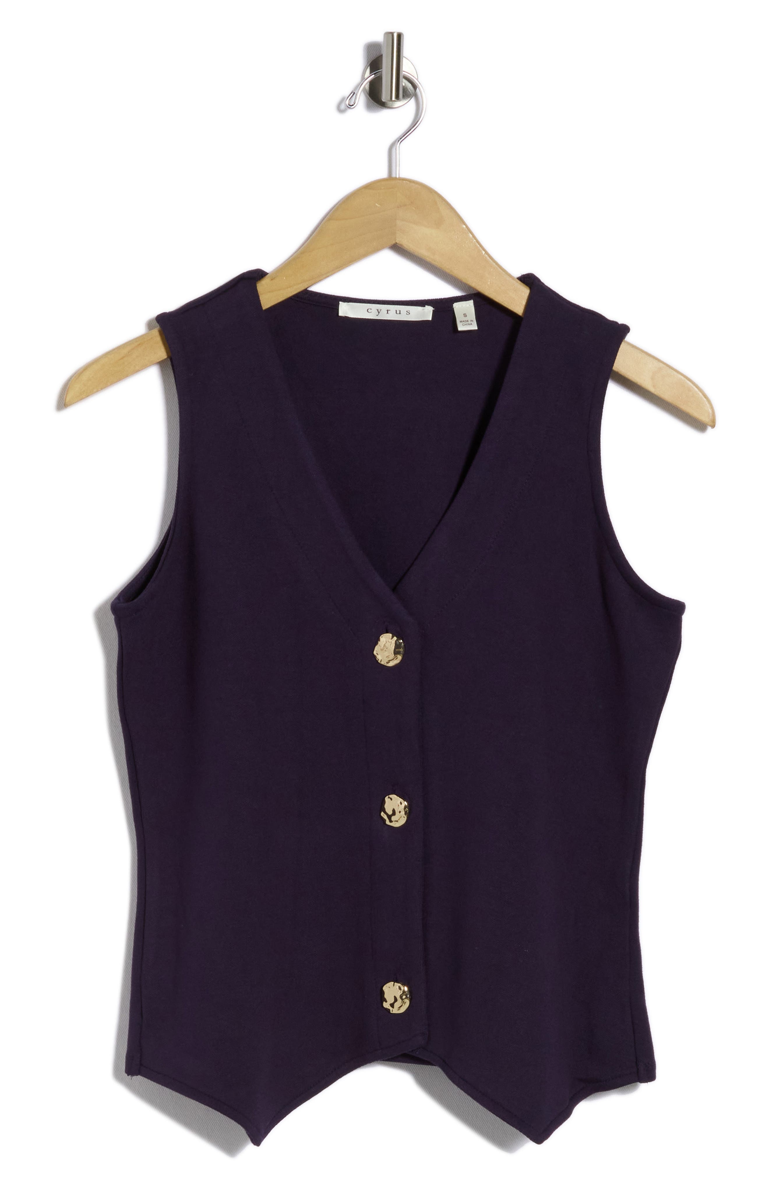 Milano Button Front Knit Vest