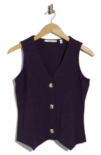 Milano Button Front Knit Vest