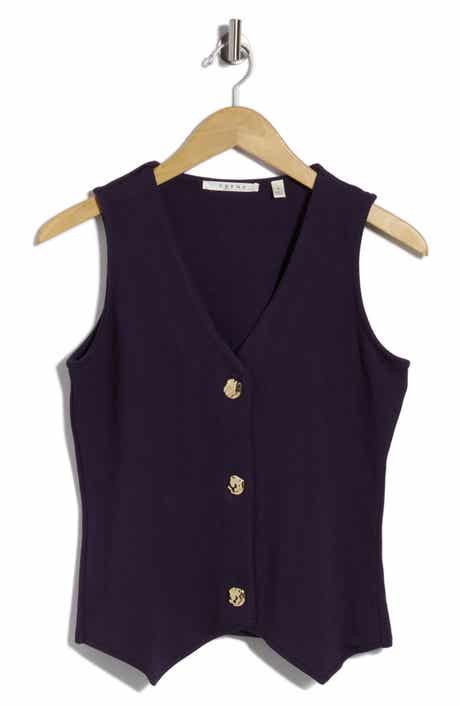 Milano Button Front Knit Vest
