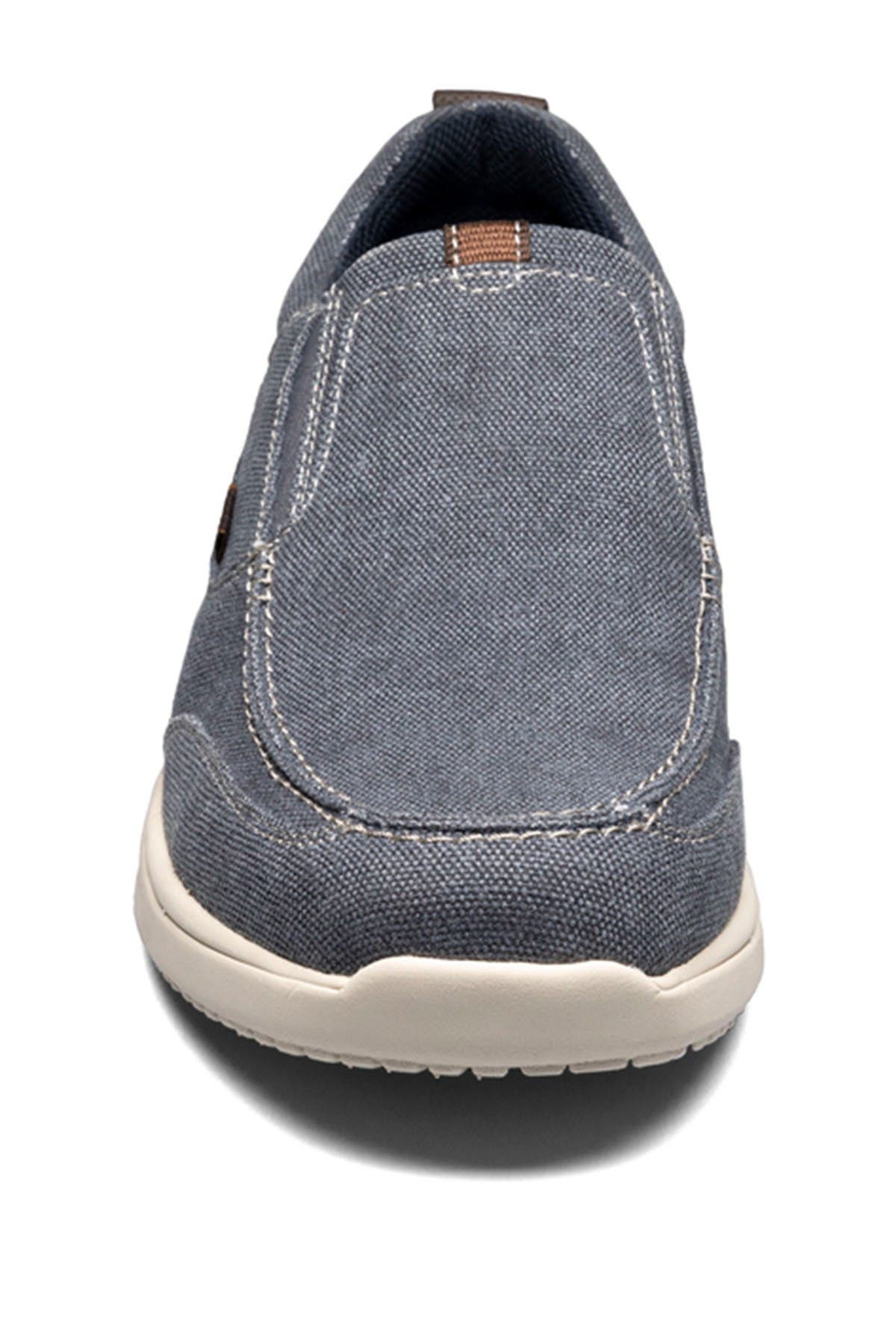 NUNN BUSH Conway Canvas Slip-On Sneaker - Wide Width Available, Alternate, color, Dark Blue Canvas