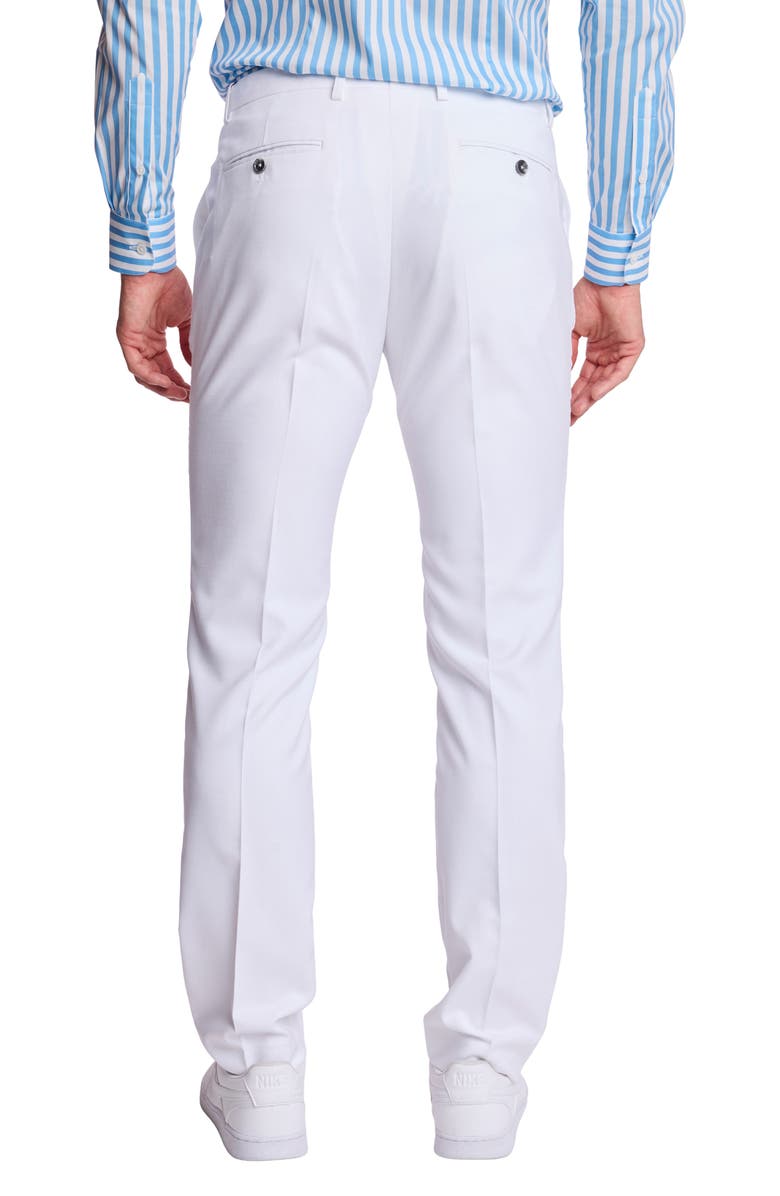 PAISLEY & GRAY Downing Slim Fit Dress Pants, Alternate, color, White Sharkskin