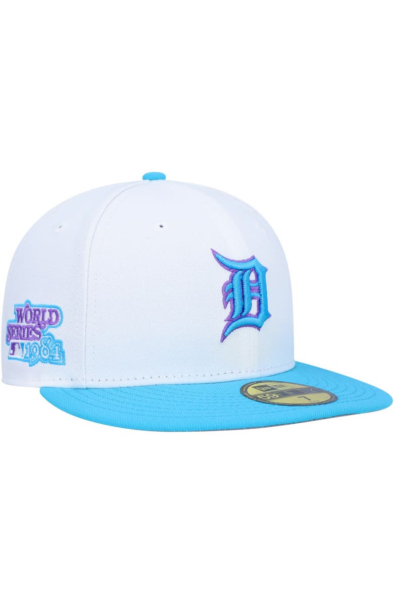 New Era Men's New Era White Detroit Tigers 1984 World Series Vice 59FIFTY Fitted Hat, Main, color, 