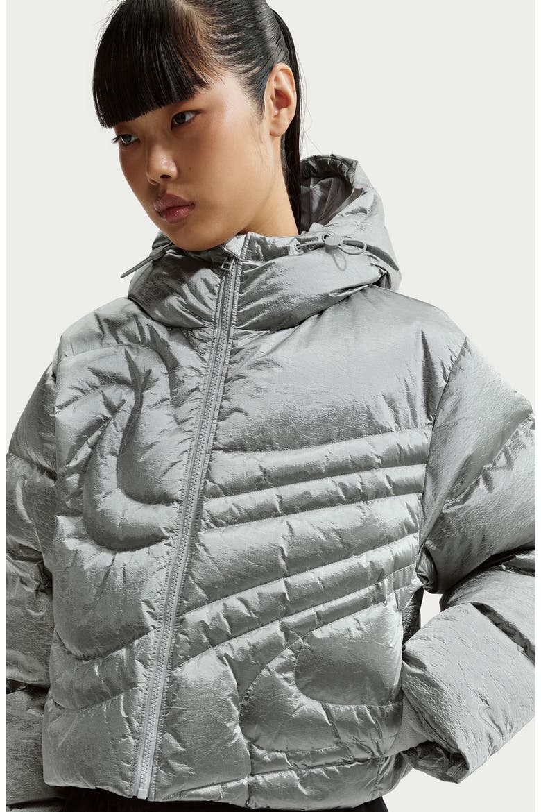 Nike Swoosh Series Water Resistant Therma-Fit Oversize Down Puffer