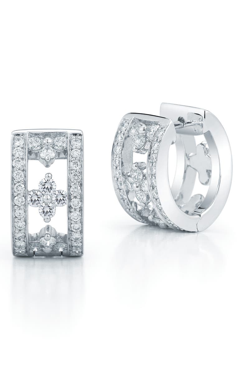 Kwiat Jasmine Diamond Huggie Earrings, Main, color, 