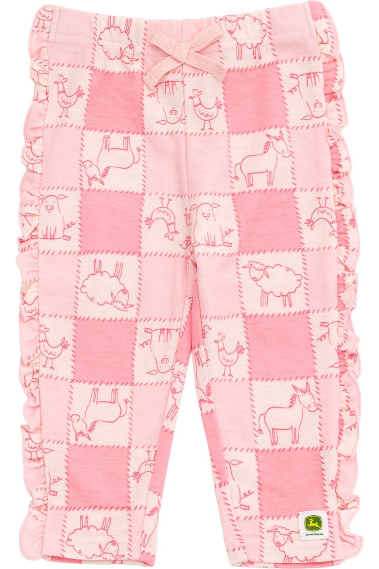 3 Piece Bodysuit Pants and Hat Set, Alternate, color, Patchwork Pink