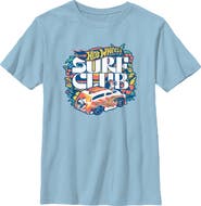 Hot Wheels Boys Hot Wheels Floral Surf Club Badge T Shirt