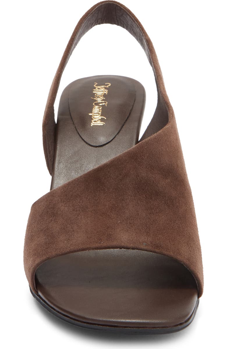 Jeffrey Campbell Pastiche Half d'Orsay Sandal, Alternate, color, Brown Suede