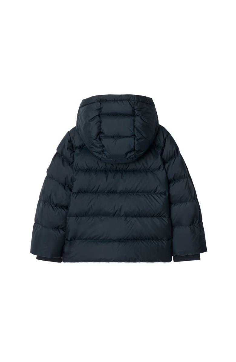 Burberry Nylon Hooded Puffer Coat, Alternate, color, Storm Blue