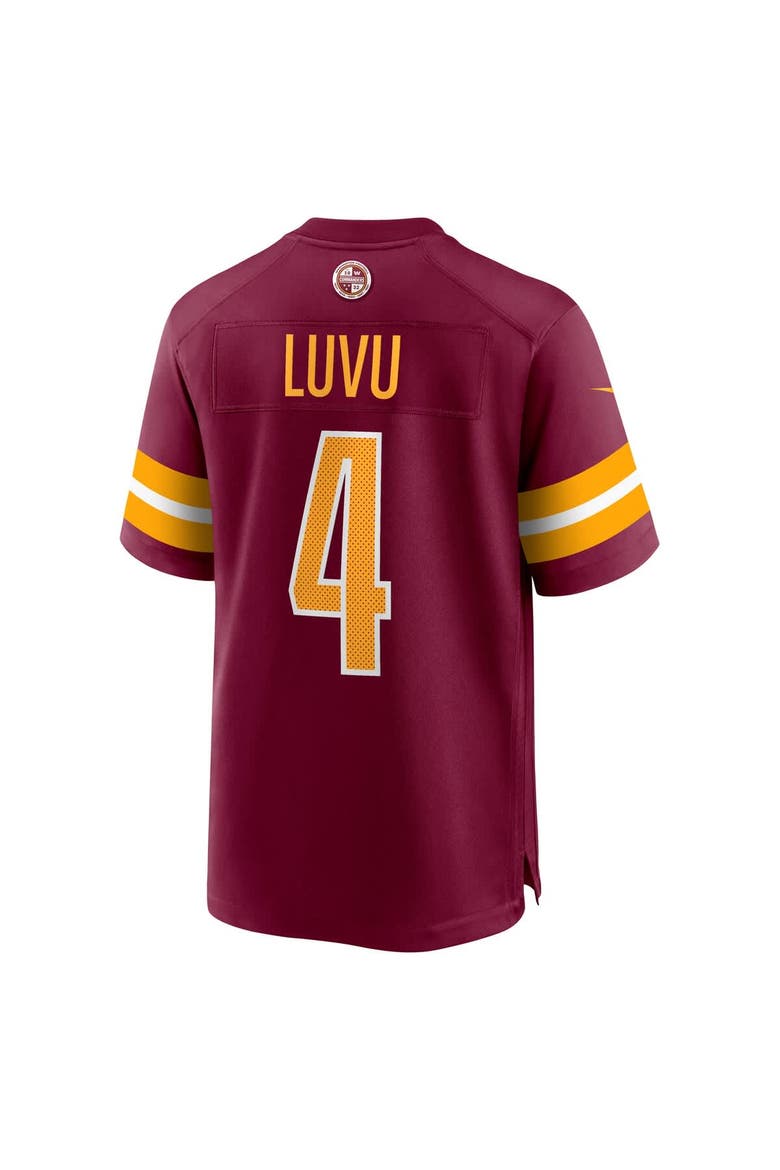 Men's Nike Frankie Luvu  Burgundy Washington Commanders  Game Jersey, Alternate, color, Burgundy