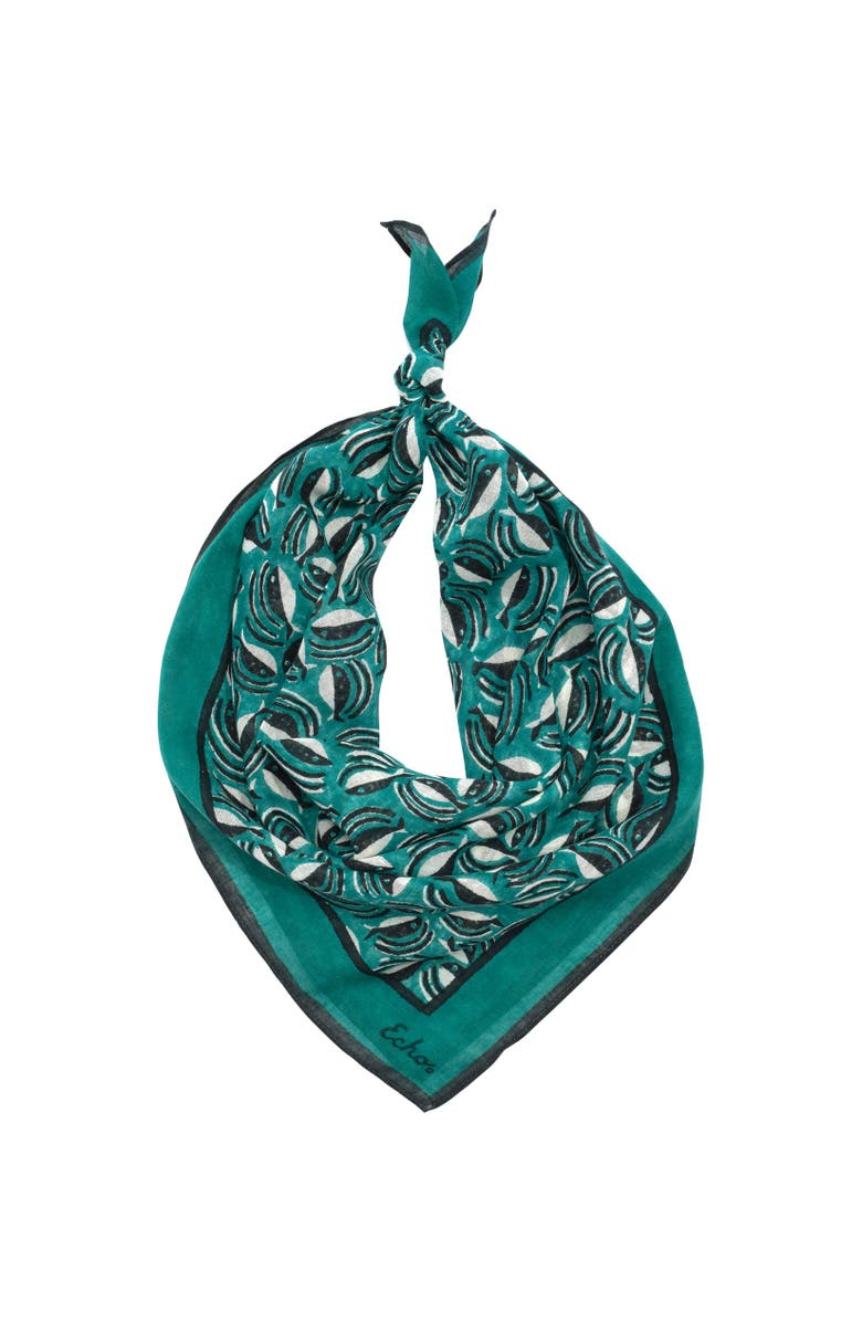Echo Shoal Of Fish Bandana, Alternate, color, Leaf Green
