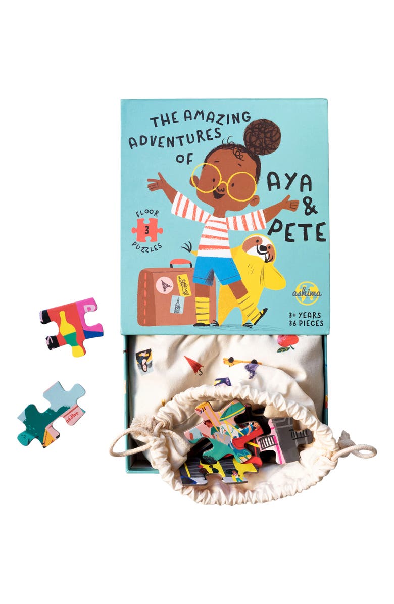 AYA AND PETE Aya & Pete Set of 3 Puzzles, Main, color,