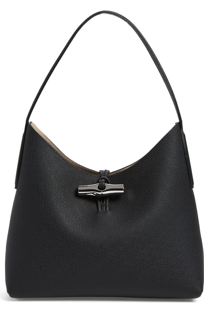 Longchamp Roseau Essential Leather Hobo, Main, color,