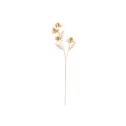 Thistle Stem with Glittered Polyethylene & Iron
