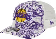 New Era Men's New Era White Los Angeles Lakers Lemon Tree 9SEVENTY Adjustable Hat