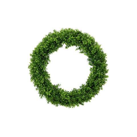 20-in Artificial Boxwood Wreath