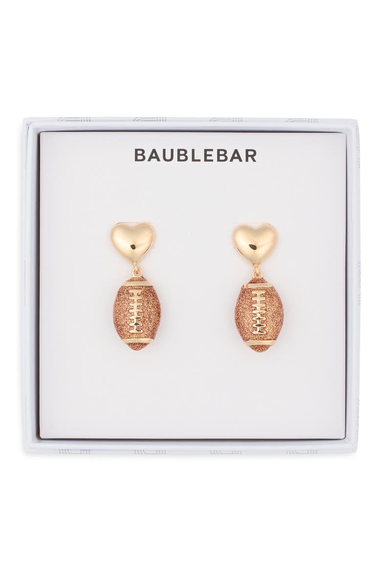 Football Love Drop Earrings, Main, color, MULTI