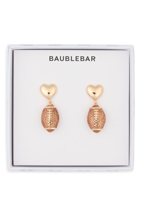 Football Love Drop Earrings