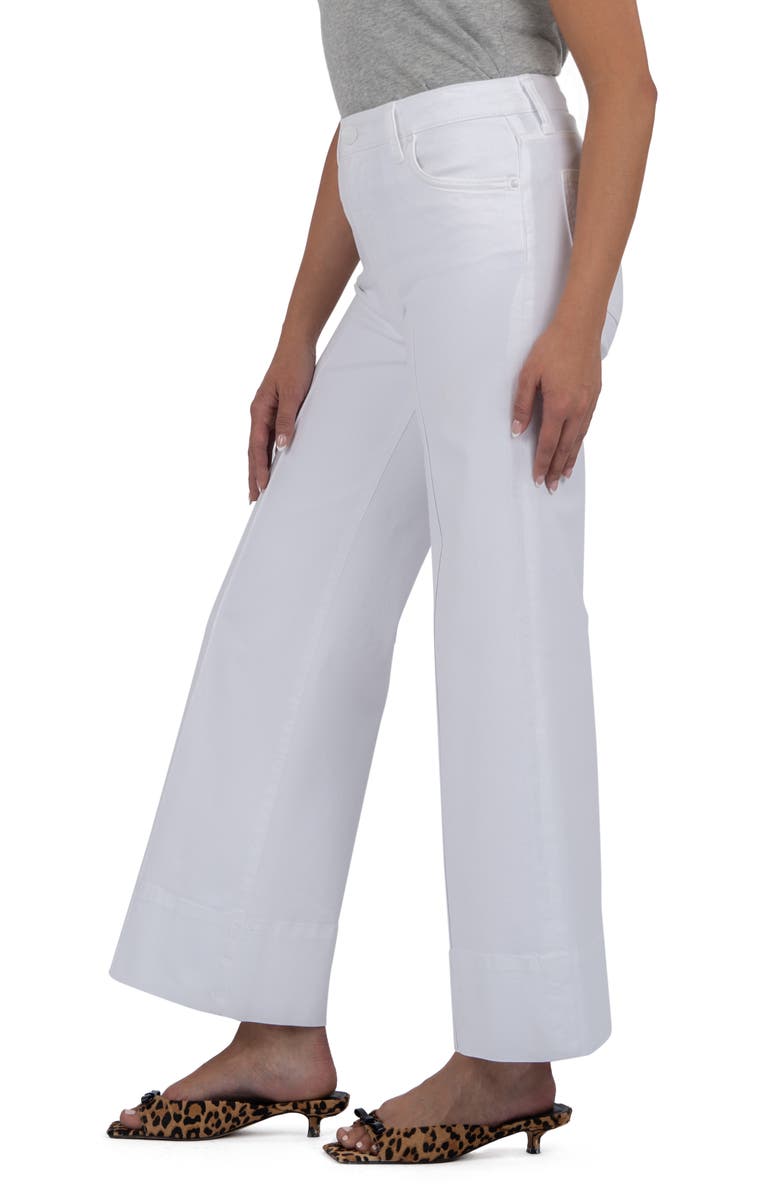 KUT from the Kloth Meg Pintuck Mid Rise Ankle Wide Leg Jeans, Alternate, color, 