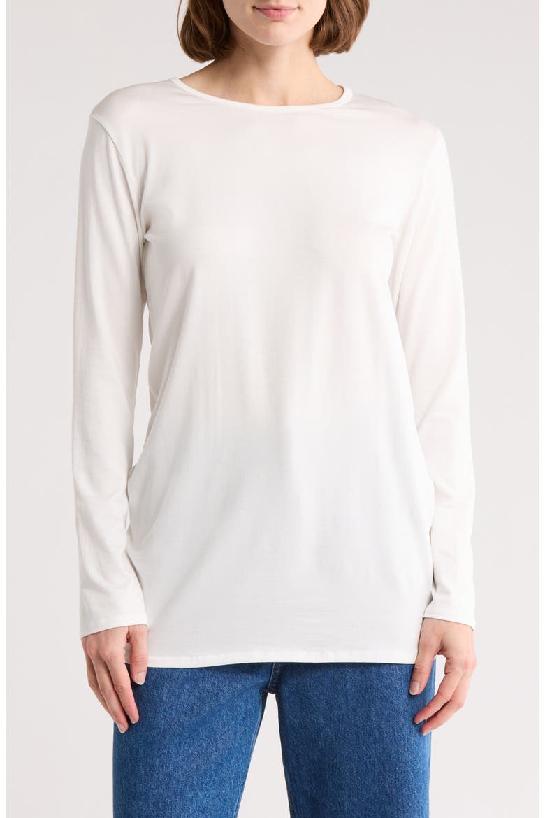 Basic Stretch Modal T-Shirt, Main, color, IVORY
