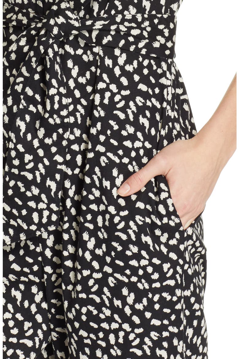 Animal Print Jumpsuit, Alternate, color, BLACK COMBO